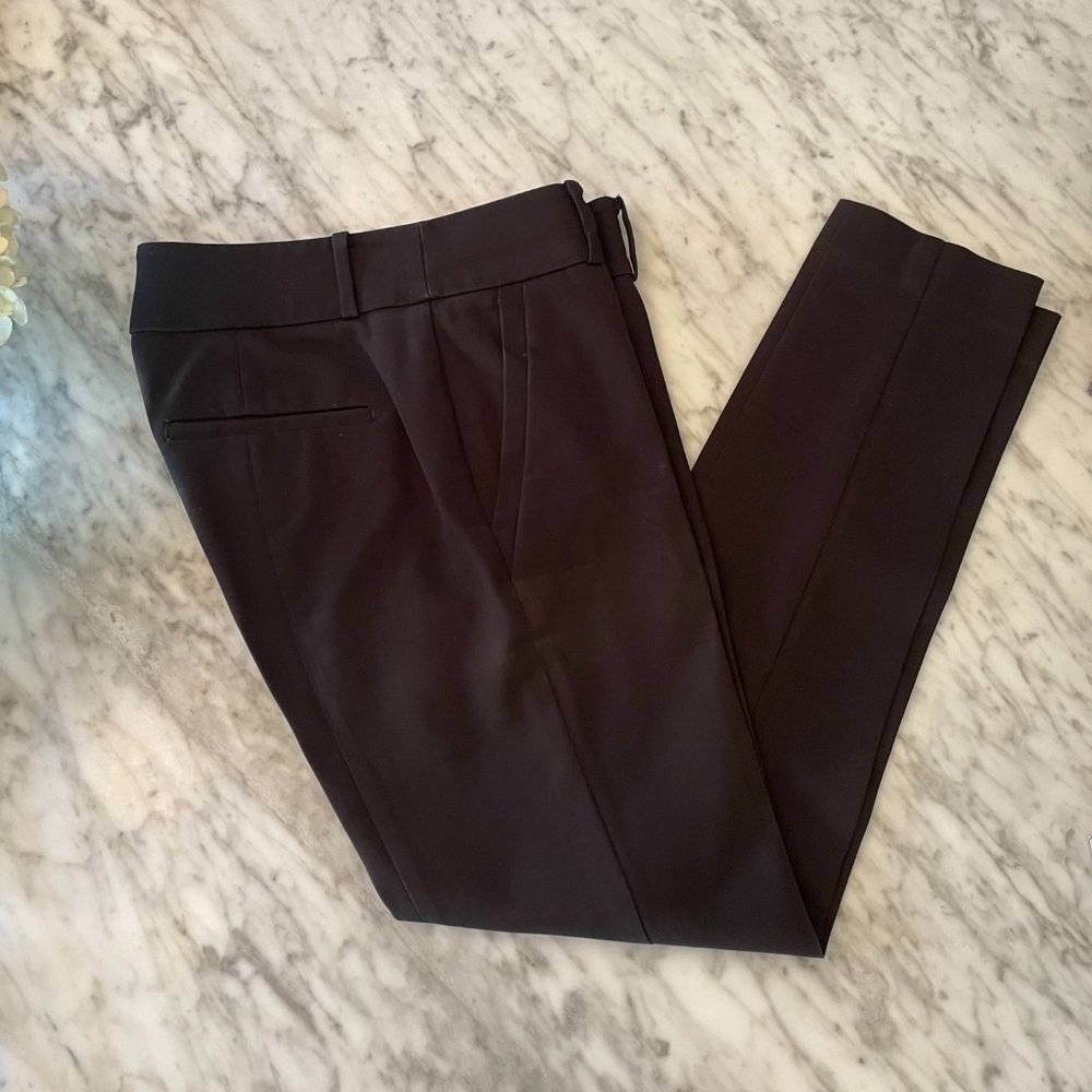 Loft Marisa Black Skinny Pants With Front and Back Pockets - Size 0